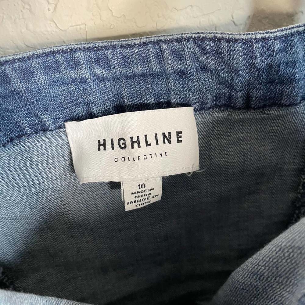 Highline Collective Denim Pinafore Dress Size 10 - Picture 4 of 5